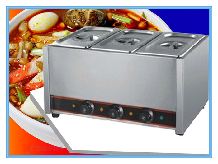 王子西廚EH-840-3臺式電熱關(guān)東煮商用臺式三頭煮魚丸機(jī)便利店批發(fā)