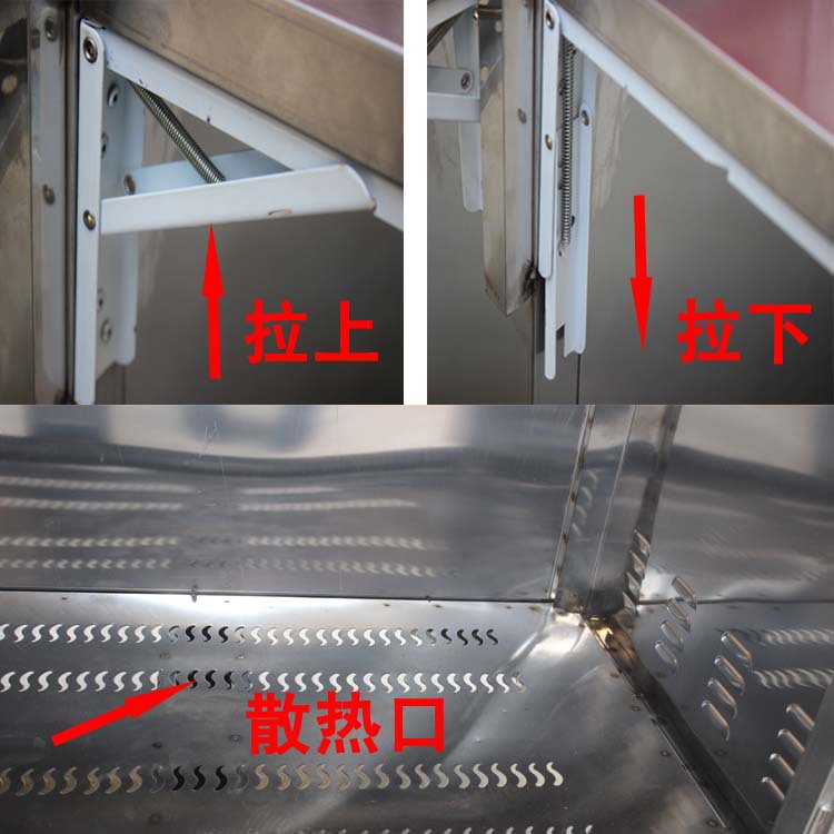 燃?xì)馍逃枚喙δ芙M合扒爐小吃車油炸關(guān)東煮麻辣燙移動手推小吃車