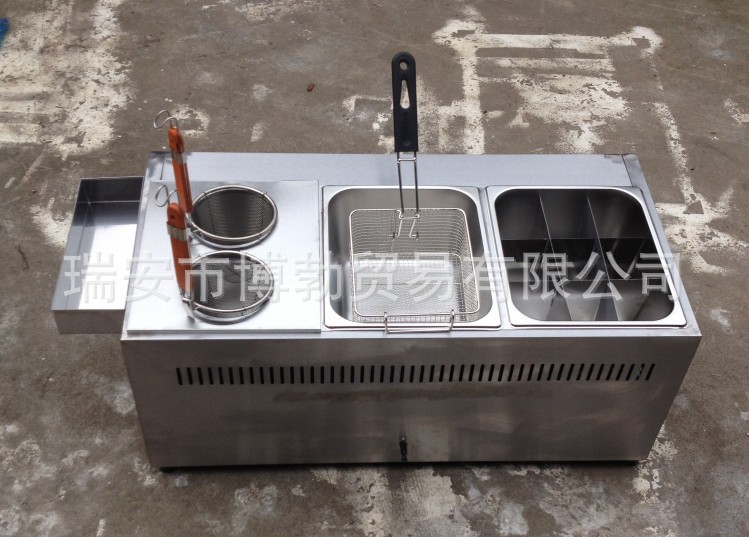 廠家直銷(xiāo)燃?xì)庥驼C(jī)鍋 多功能麻辣燙關(guān)東煮煤氣三缸商用煮面