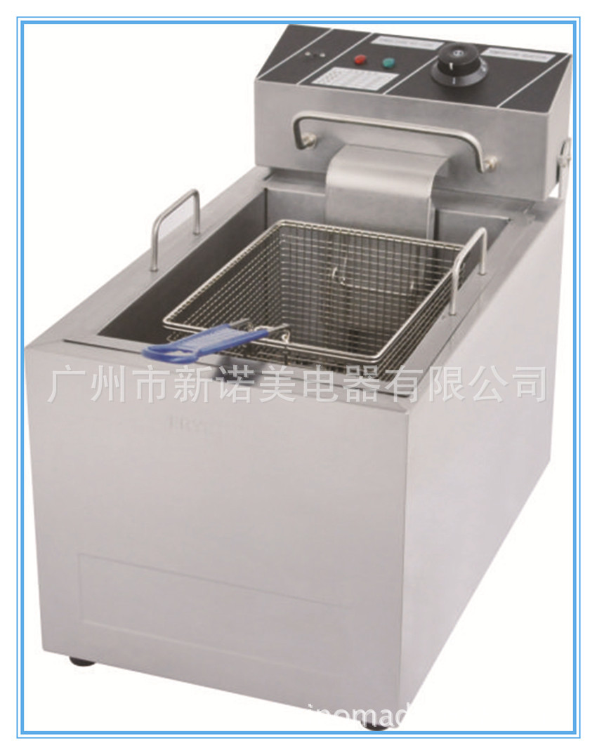 商用電炸爐 油炸鍋 臺式單缸單篩電炸爐 炸薯條炸雞翅設(shè)備