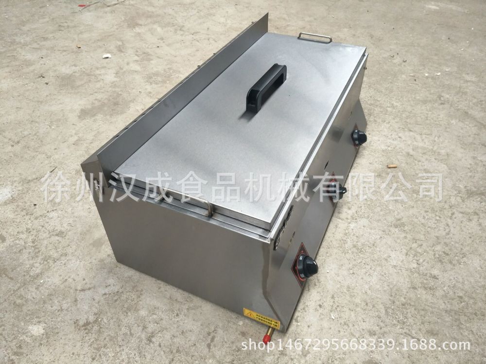 燃氣組合多用爐油炸機鍋煤氣三缸商用煮面爐多功能關(guān)東煮油炸鍋