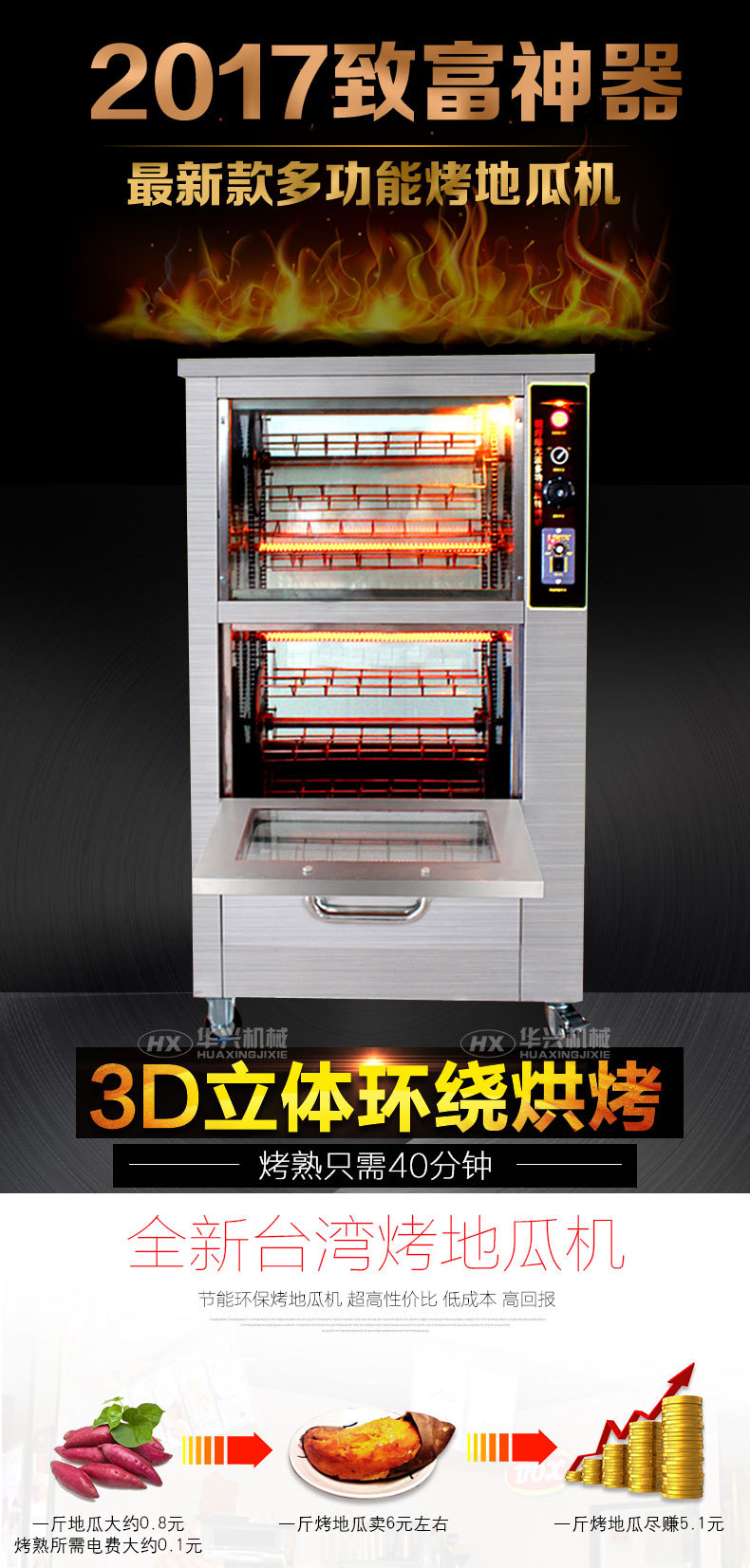 電烤紅薯機(jī) 商用烤地瓜爐電烤紅薯機(jī)烤玉米機(jī)器128型烤地瓜機(jī)節(jié)能