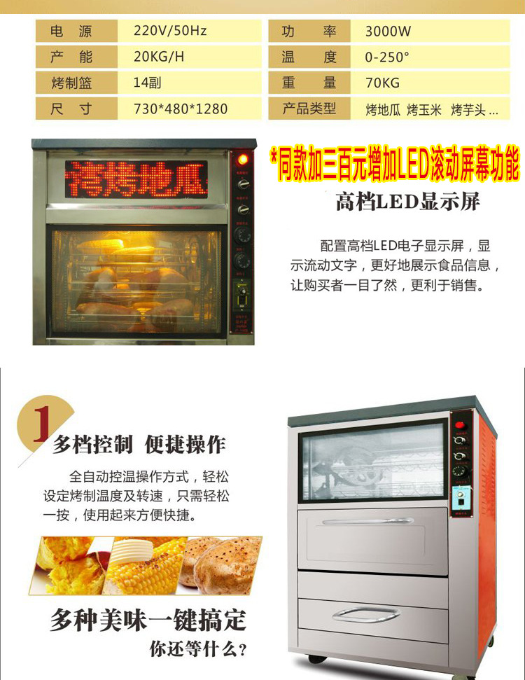 立式128型烤地瓜機(jī)商用立式烤玉米機(jī)烤雞腿 機(jī)全電商場烤地瓜