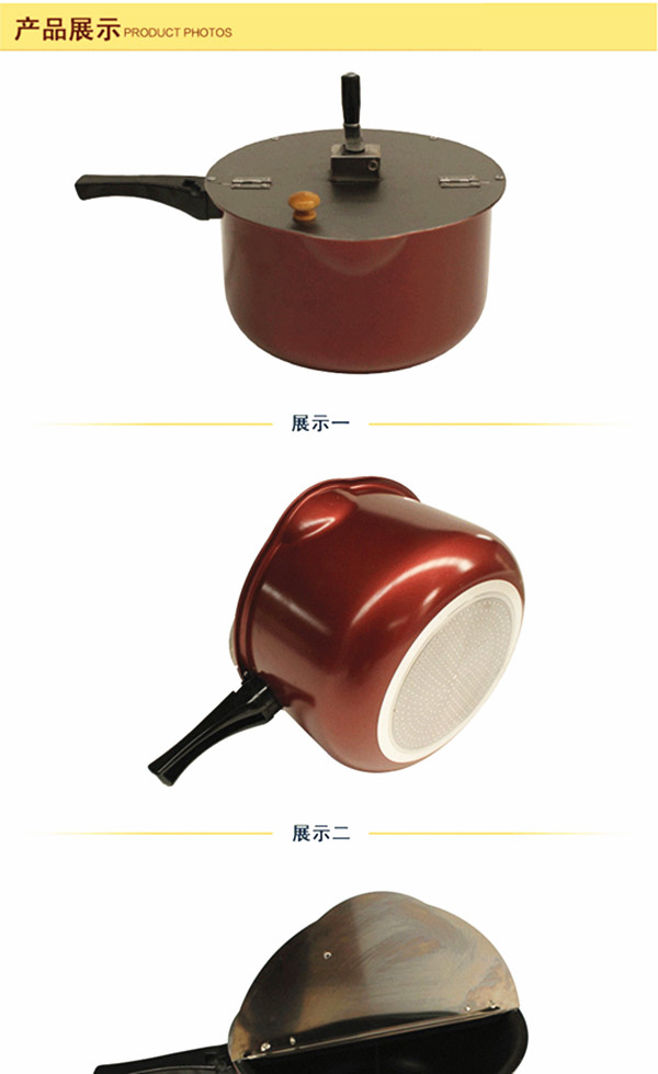 現(xiàn)貨熱銷包郵手動豪華商用爆米花機家用小型機器加玉米新品不粘鍋