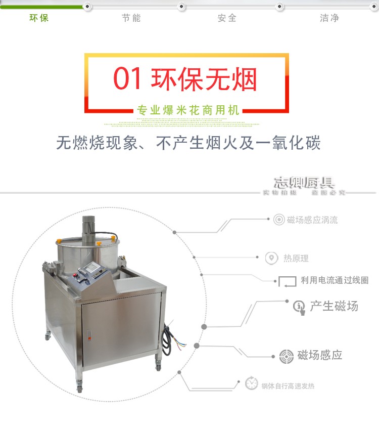 志卿美式爆米花機(jī)15000W商用大型機(jī)電磁15KW圓形自動(dòng)廠家批發(fā)價(jià)