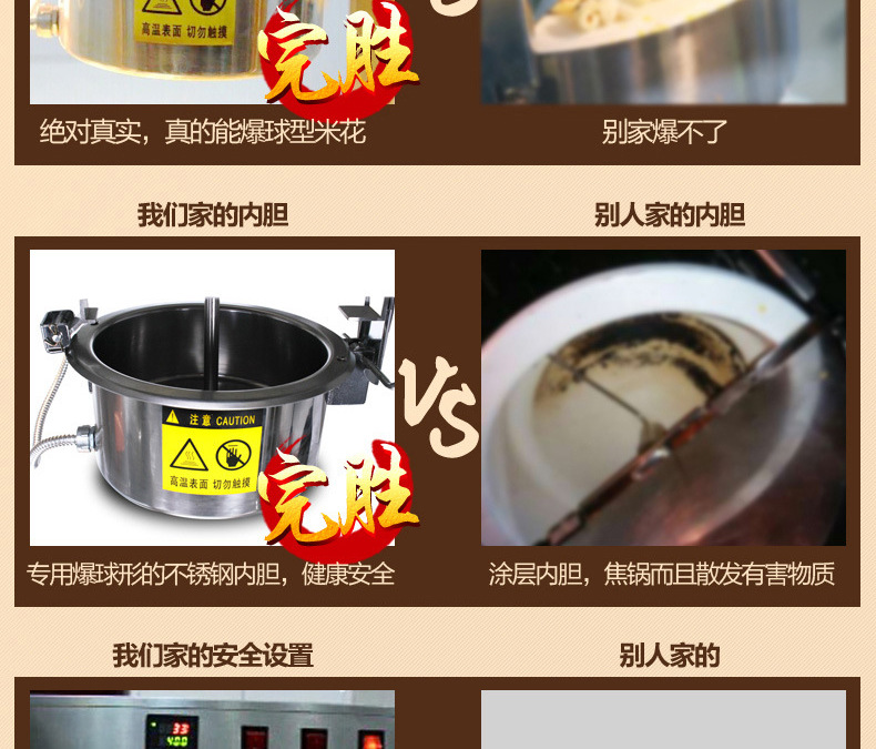 睿美爆米花機(jī) 商用全自動電動爆米花機(jī)器 爆米花爆谷機(jī)小吃設(shè)備