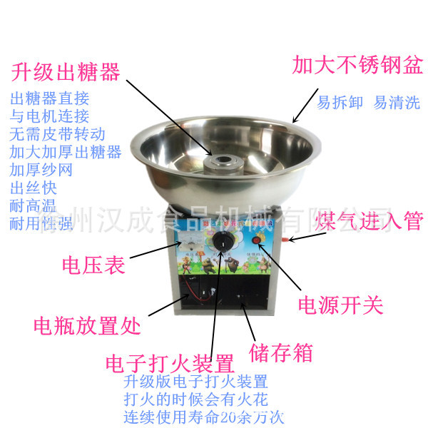 商用燃?xì)饷藁ㄌ菣C(jī) 花式棉花糖機(jī)棉花糖機(jī)器送充電器廠家清理庫存