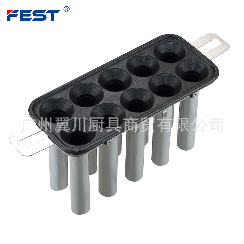 FEST新款燃?xì)馐苌逃萌詣拥熬戆c機 雞蛋烤腸機定制