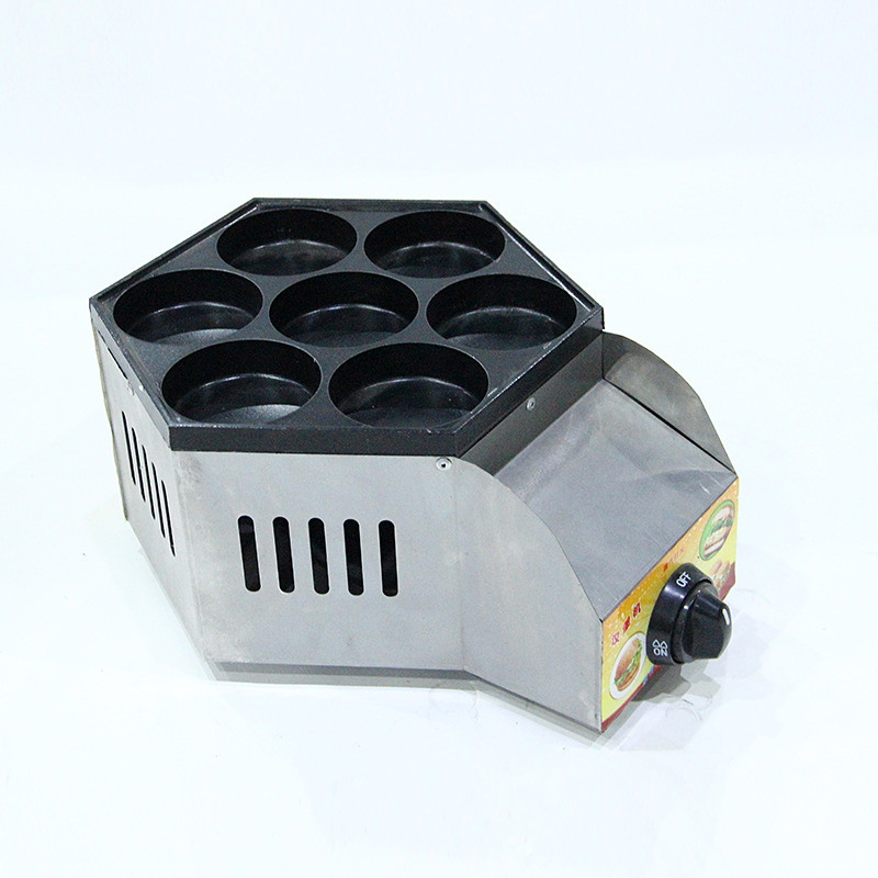批發(fā) 家用早餐 雞蛋漢堡機(jī) 創(chuàng)業(yè)工具 商用 漢堡爐 優(yōu)質(zhì)七孔漢堡機(jī)