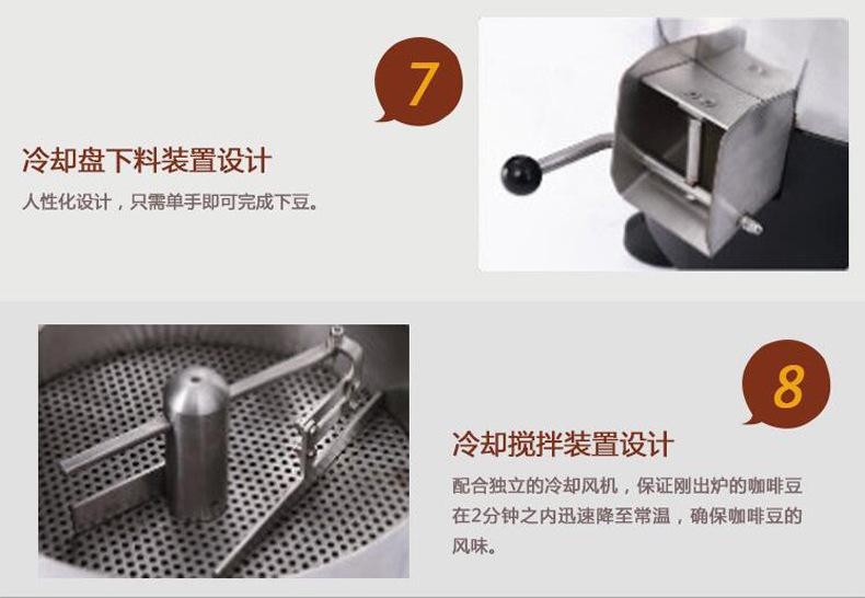商用咖啡豆專業(yè)烘焙機 加電/燃氣款炒豆機 2KG咖啡豆機廠價直銷