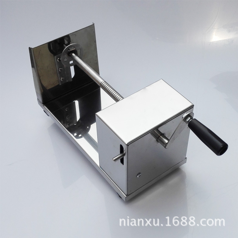 薯塔機(jī) 免加盟商用臺(tái)灣黃金旋風(fēng)土豆機(jī) 半自動(dòng)拉伸手搖螺旋薯片機(jī)