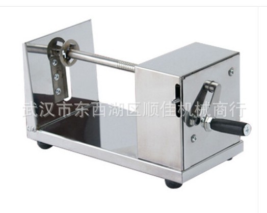 商用龍卷風(fēng)土豆機油炸鍋 手動土豆塔機半自動螺旋旋風(fēng)薯塔機