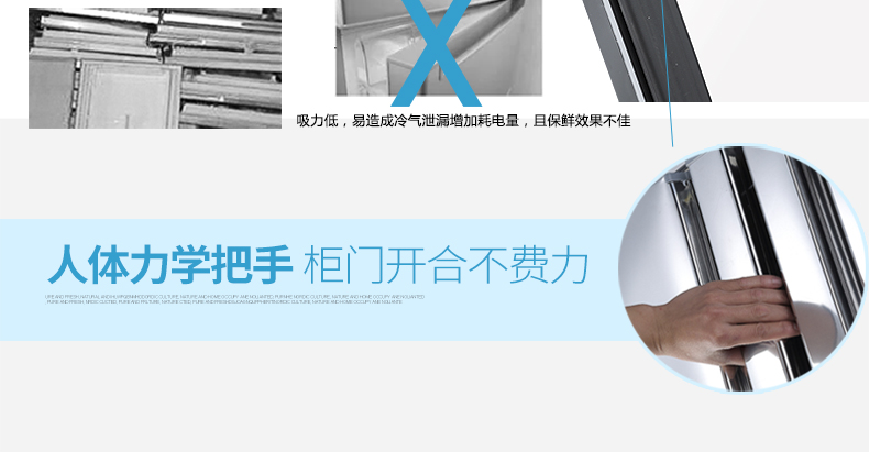 樂(lè)創(chuàng)立式四門冰柜六門商用冰箱單溫雙溫冷藏冷凍保鮮冷柜廚房專用