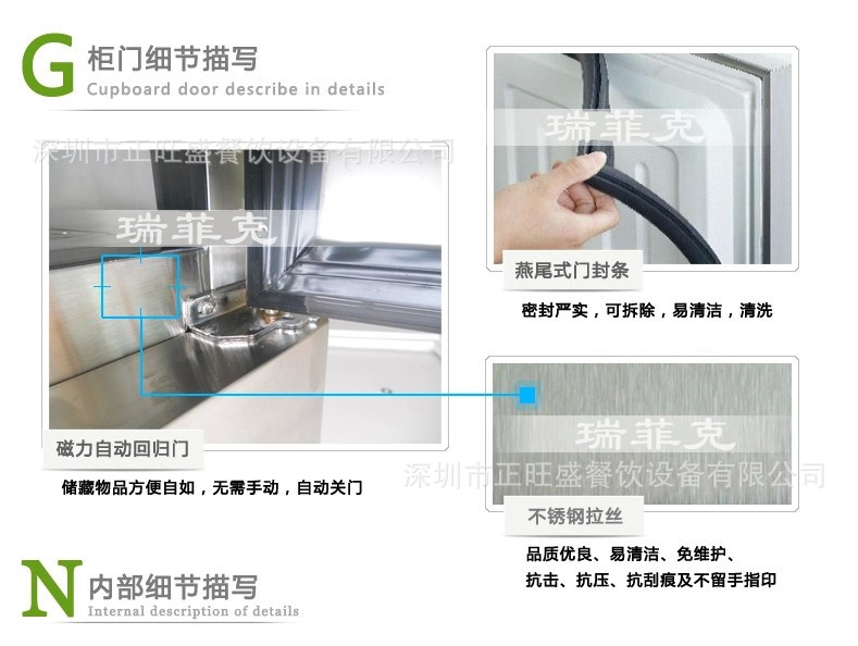 廠家直銷商用四門冰箱單溫冷凍負(fù)28度不銹鋼立式冷柜廚房無霜冰柜
