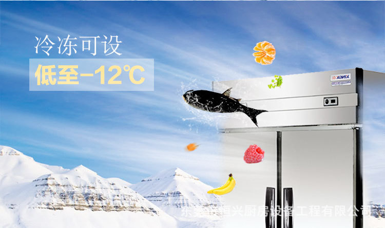 格林斯達(dá)星星冰柜商用工作臺(tái)冷藏冷凍四門機(jī)械控溫帶移動(dòng)輪直銷