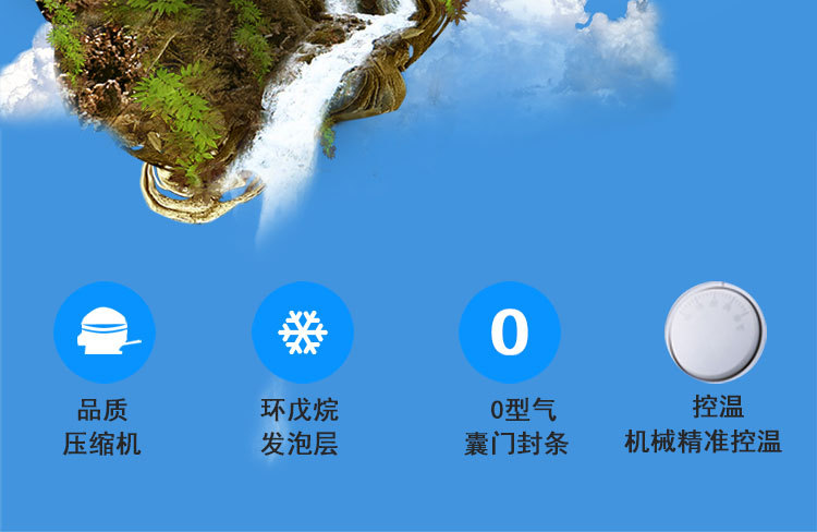 格林斯達(dá)星星冰柜商用工作臺(tái)冷藏冷凍四門機(jī)械控溫帶移動(dòng)輪直銷