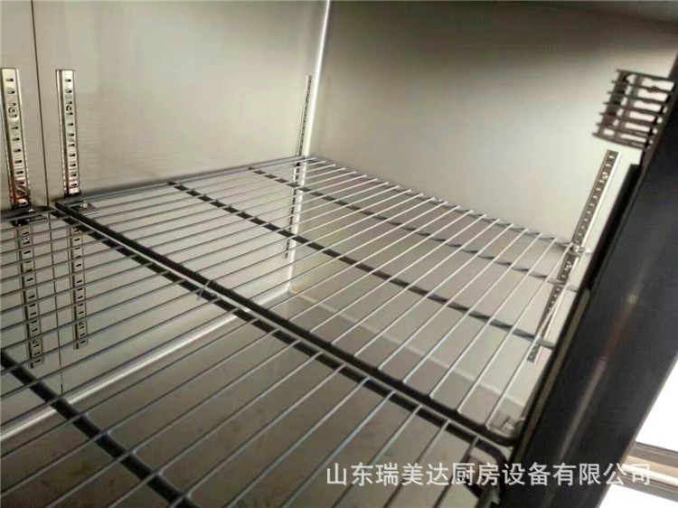 全鋼銅管四門雙機(jī)雙溫廚房冰柜4門6門商用立式冰箱冷藏冷凍冷柜
