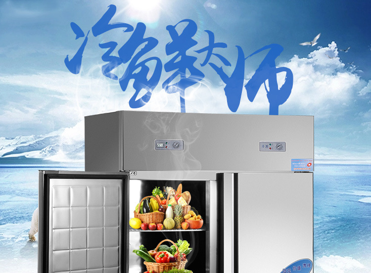 恒芝 四門冰箱 雙機(jī)雙溫冷藏冷凍柜 廚房冰柜 商用立式冰箱冷柜