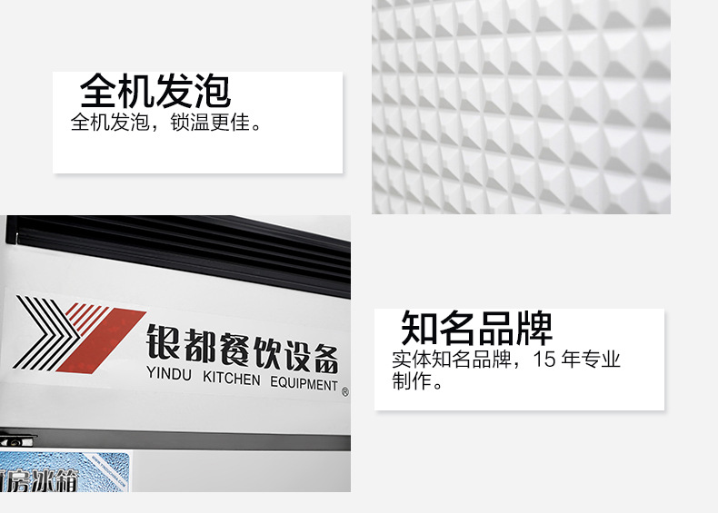 銀都冰柜商用立式雙門(mén)不銹鋼廚房柜冷凍柜速凍柜保鮮冰箱立式冷柜