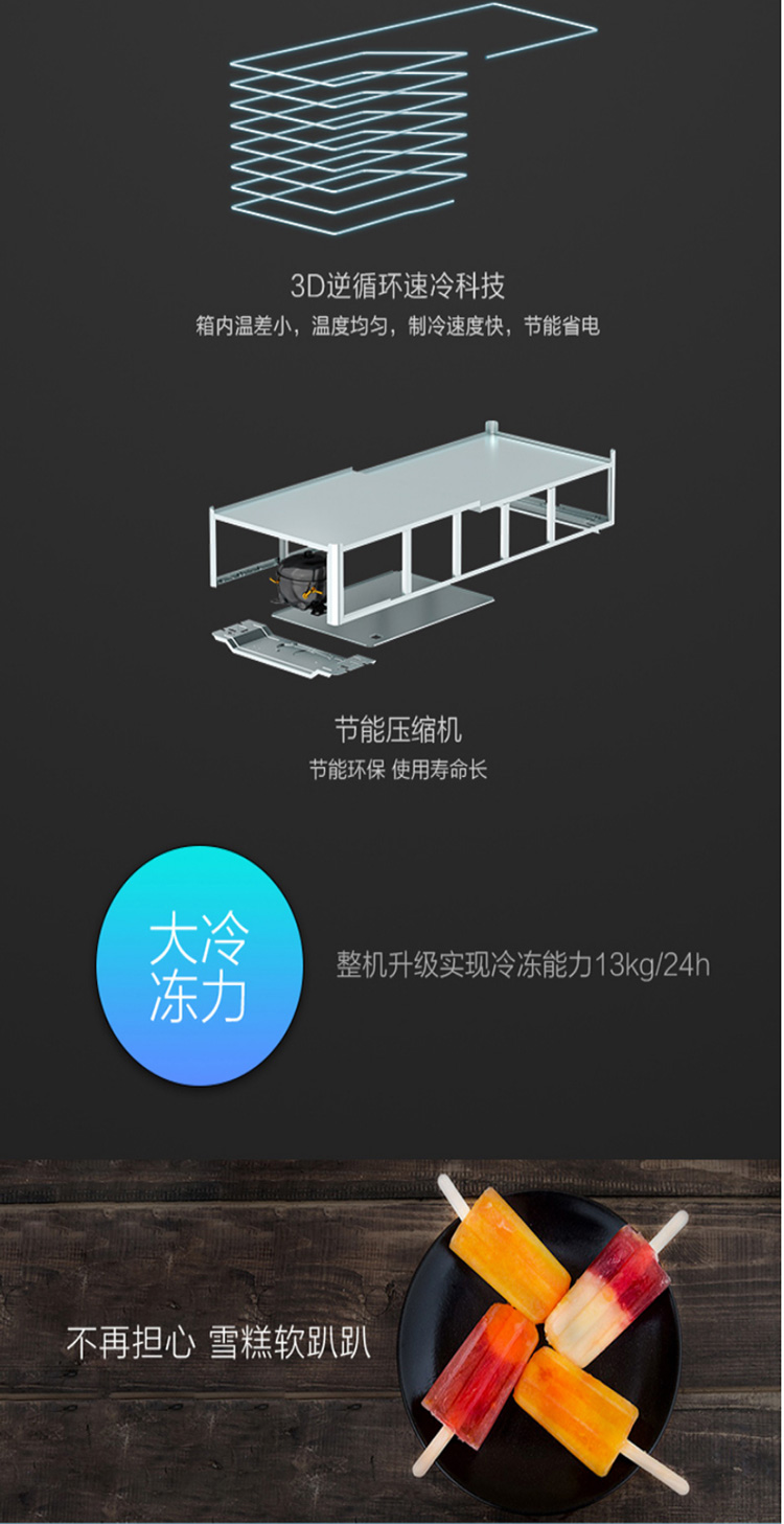Haier/海爾 FCD-215SEA 雙門(mén)冷藏冷凍大容量冷柜雙溫臥式商用冰柜
