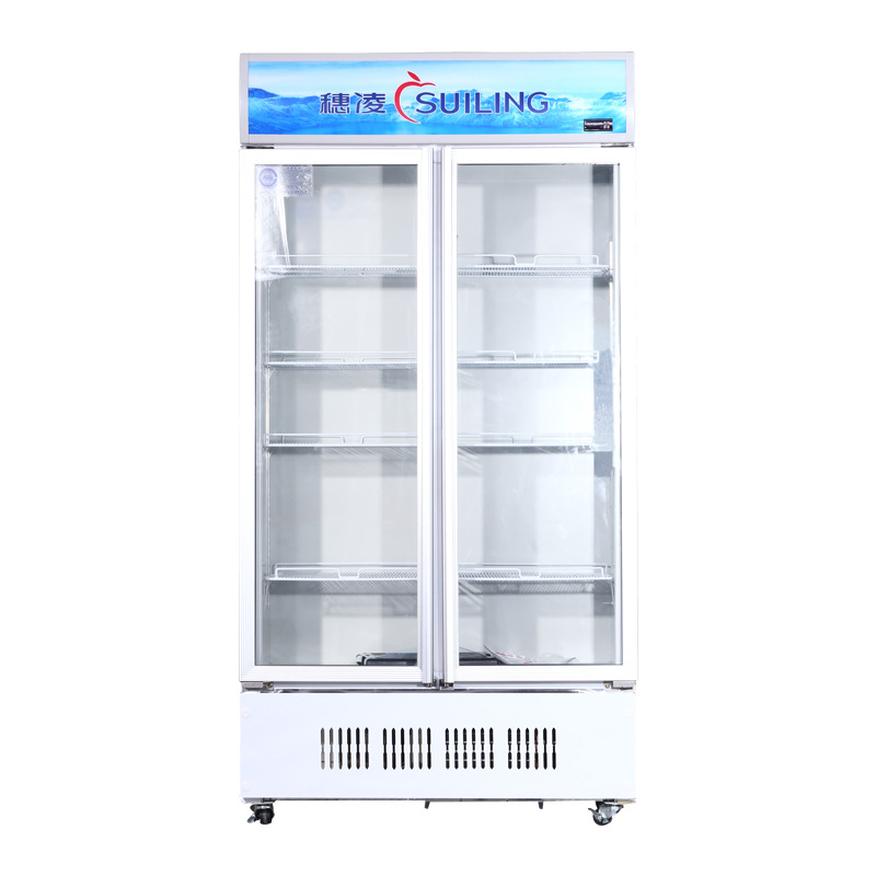 穗凌 LG4-700M2/W商用冰柜立式冷藏超市冰柜雙門展示柜不結(jié)霜風(fēng)冷