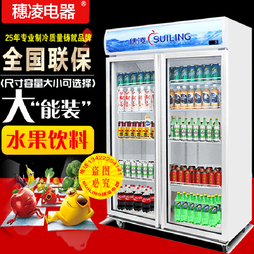 穗凌 LG4-882M2F商用立式冰柜冷飲料柜冷藏保鮮展示柜雙門(mén)冷柜