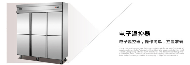 標準款六門廚房不銹鋼立柜冷凍柜 悅優(yōu)美商用冰箱冷柜冷藏陳列柜