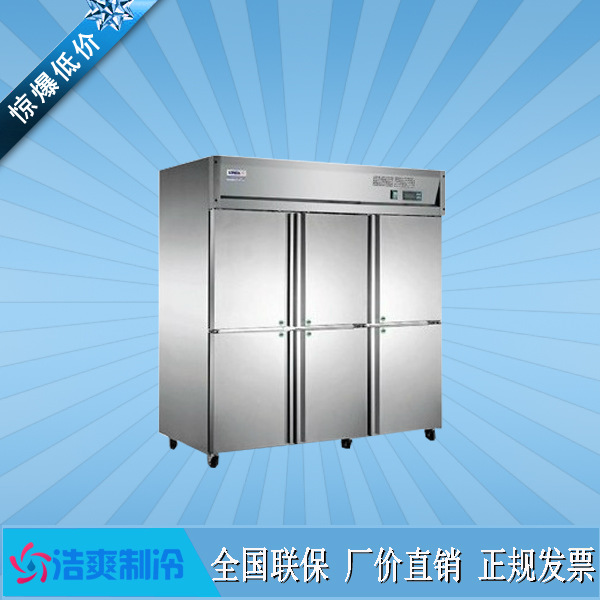 星星冰箱商用六門(mén)冰箱冷凍飯店冰箱冷柜立式冰柜設(shè)備工程款風(fēng)冷