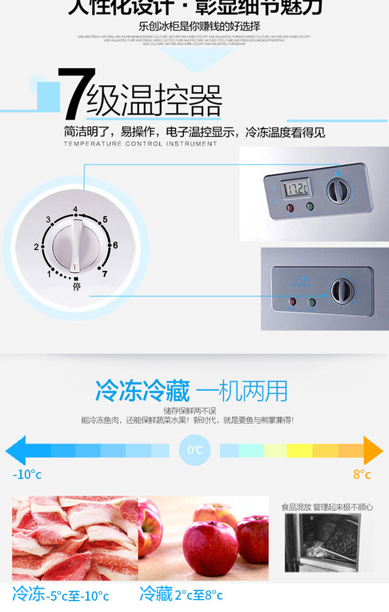 樂創(chuàng)四門六門6門大容量商用冰箱冷藏冷柜保鮮柜冷凍冰柜冷柜冷藏