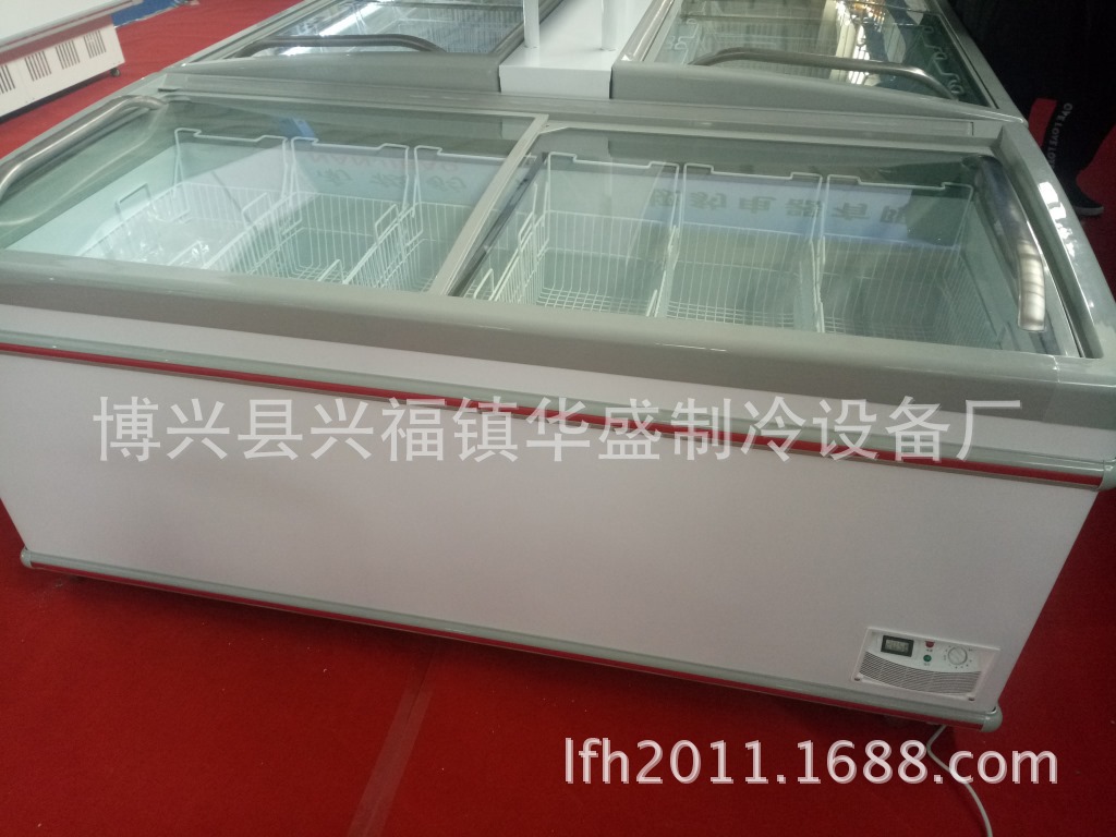 供應(yīng)優(yōu)質(zhì)商用超市組合島柜，低溫冷凍島柜 臥式島柜