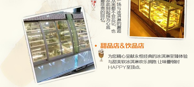 廠家直銷冰淇淋柜 風(fēng)冷臥式商用硬質(zhì)冷凍雪糕柜展示柜12盤新品