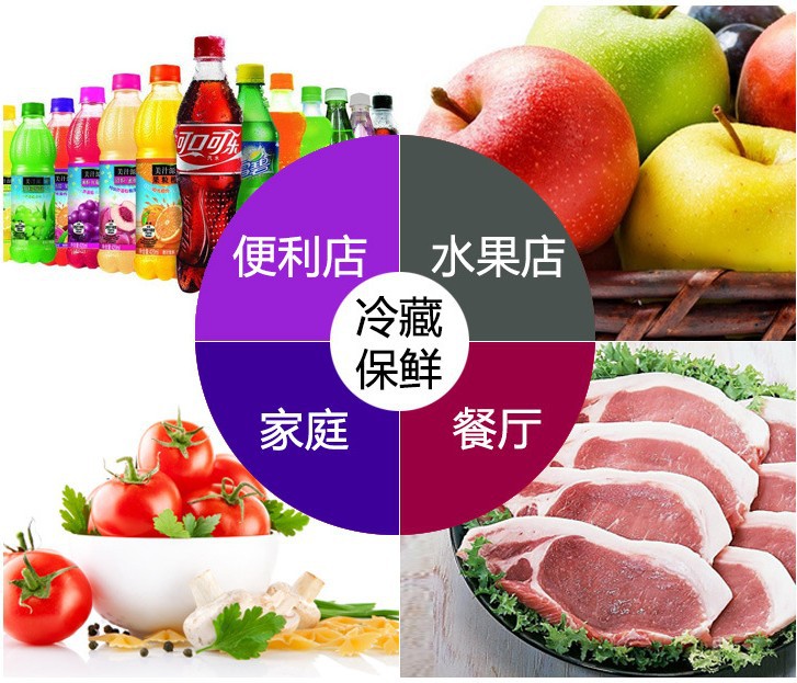 冰柜三門展示柜移門保鮮柜立式無(wú)霜風(fēng)冷單溫超市商用冷藏飲料柜