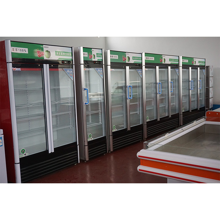 飲料柜 雙門展示柜商用立式冷藏保鮮展示柜制冷強(qiáng)勁噪音小可定制