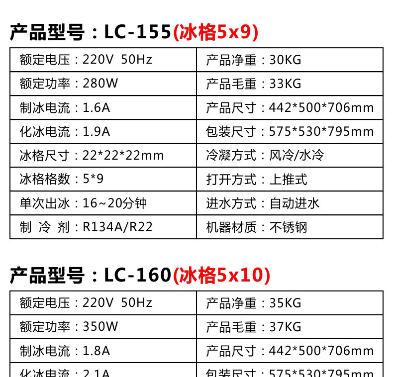 睿美商用制冰機(jī)5x9冰格 冰塊機(jī)奶茶店家用小型全自動(dòng)大型方冰機(jī)