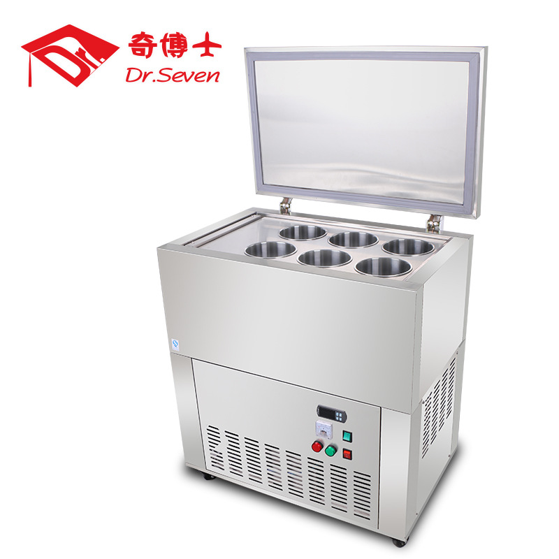 奇博士六桶綿綿冰機(jī)商用制冰機(jī)臺(tái)灣玉柱刨冰冰柱機(jī)雪花綿綿冰磚機(jī)
