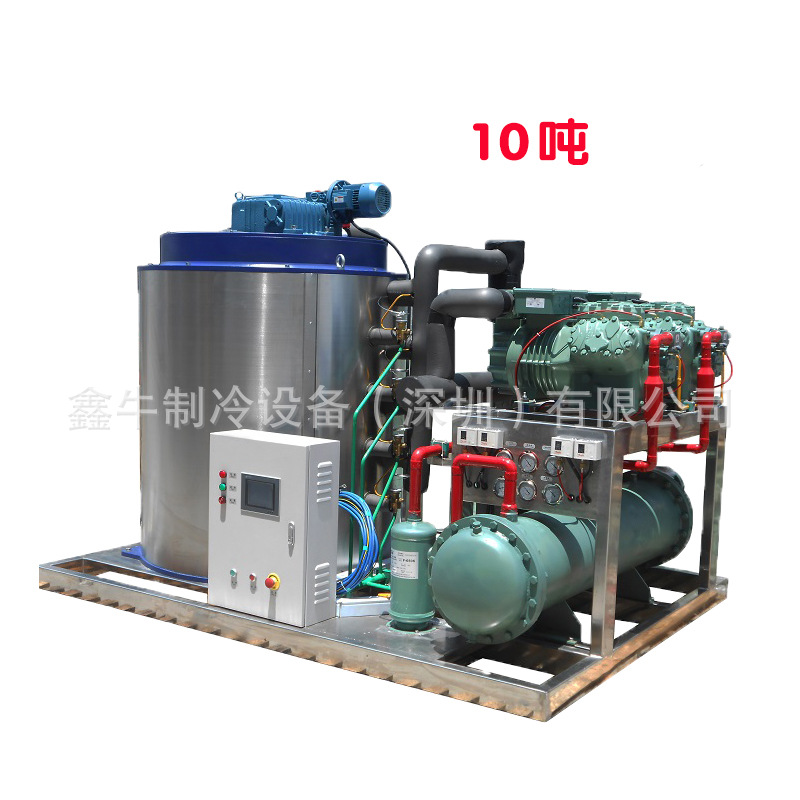 5噸海鮮鱗片型制冰設(shè)備超市工業(yè)大型碎冰機全自動商用片冰制冰機