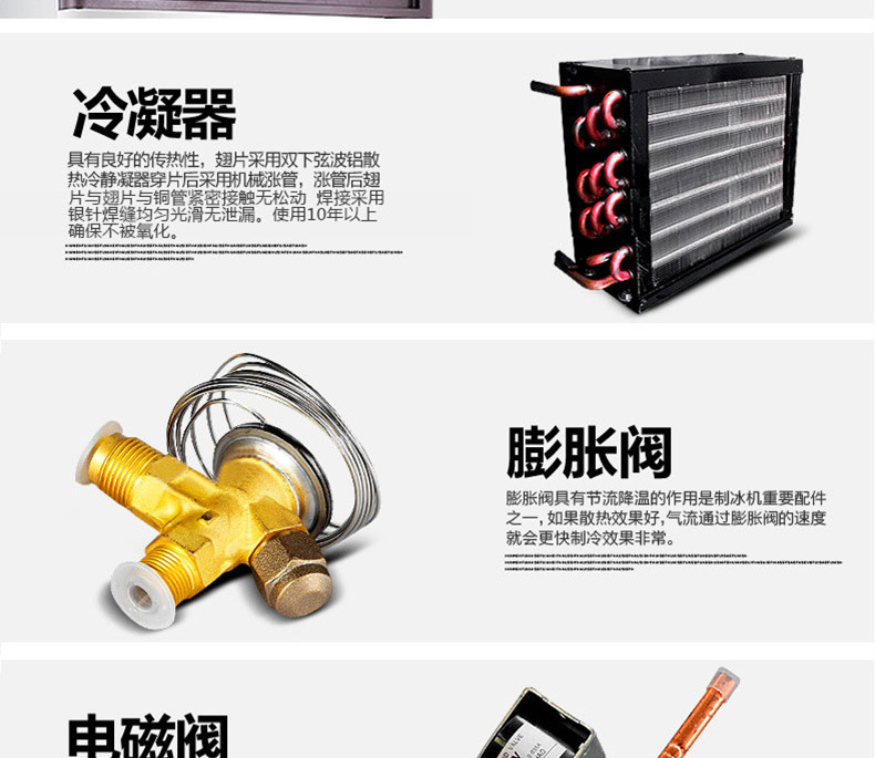 【包郵】睿美商用制冰機(jī)108冰格 大容量 全自動(dòng)制冰機(jī)奶茶店酒吧