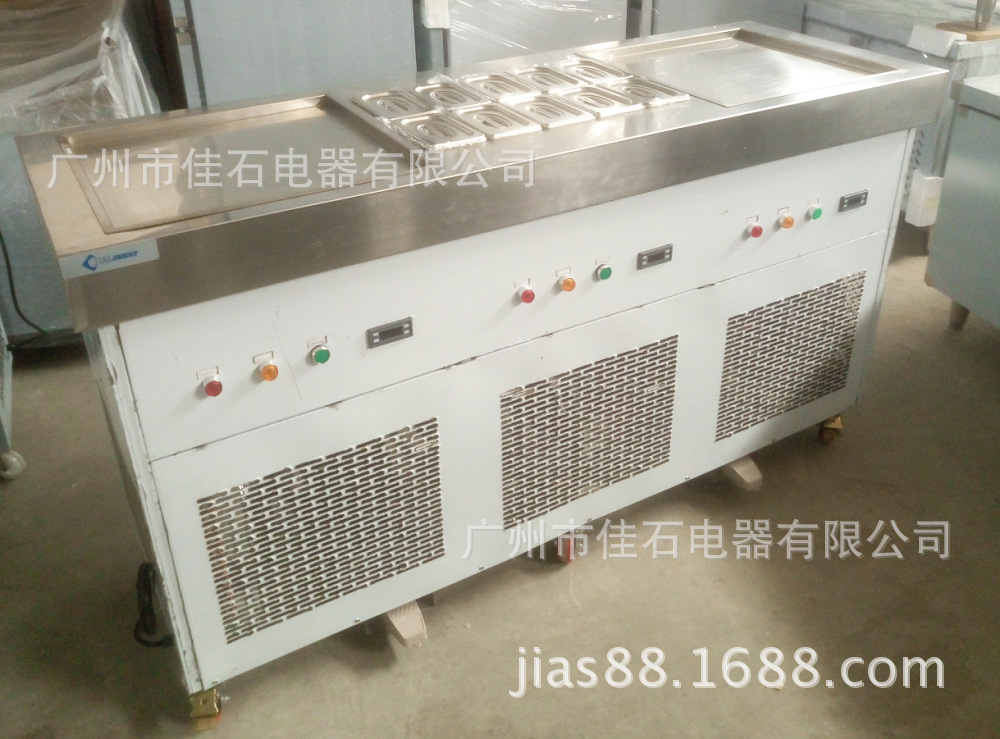 炒冰機(jī)廠(chǎng)家 商用雙方鍋 炒冰淇淋卷機(jī) Fried ice-cream machine