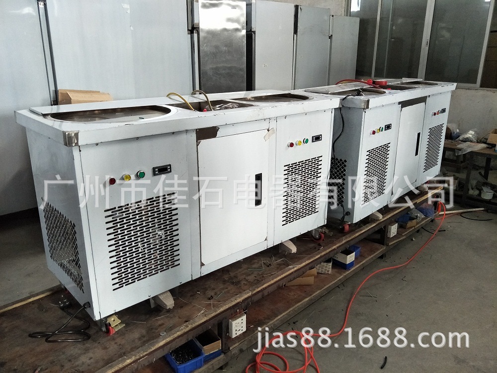 炒冰機(jī)廠(chǎng)家 商用雙方鍋 炒冰淇淋卷機(jī) Fried ice-cream machine