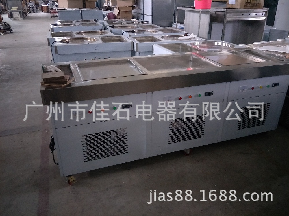 炒冰機(jī)廠(chǎng)家 商用雙方鍋 炒冰淇淋卷機(jī) Fried ice-cream machine