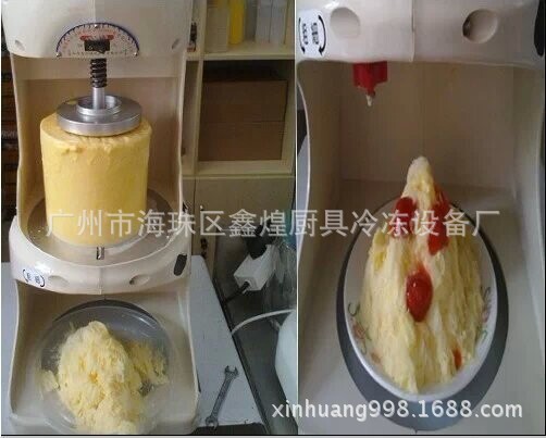 臺灣進(jìn)口鈺堃熊貓款 綿綿冰刨冰機 商用電動碎冰機 刨雪花冰機