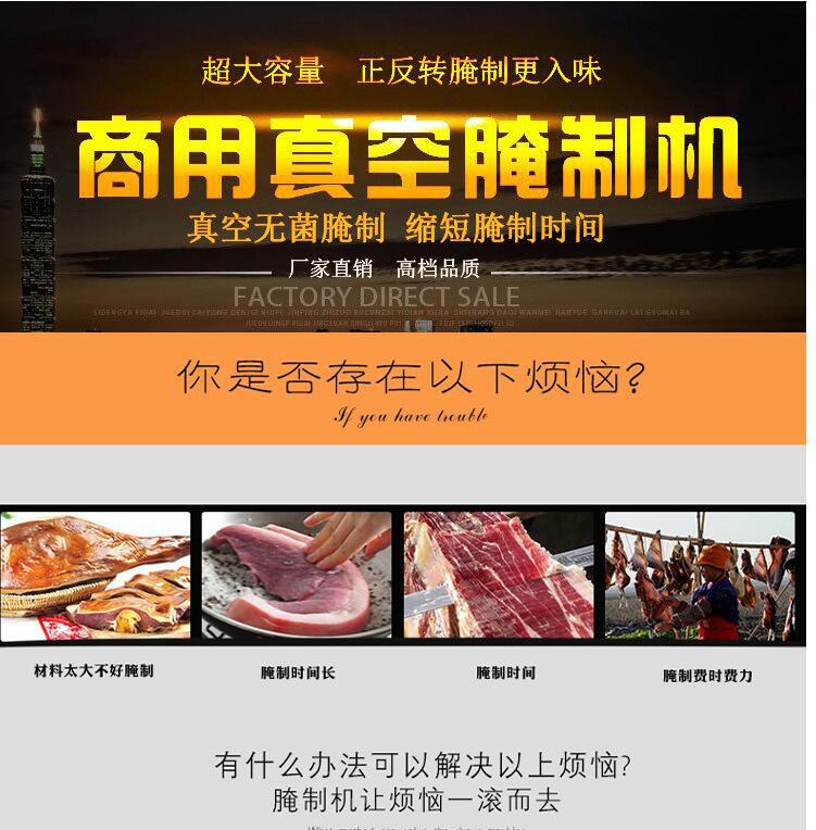 商用真空腌制機(jī) 食品真空滾揉機(jī) 肉制品加工設(shè)備 廠家直銷可定制