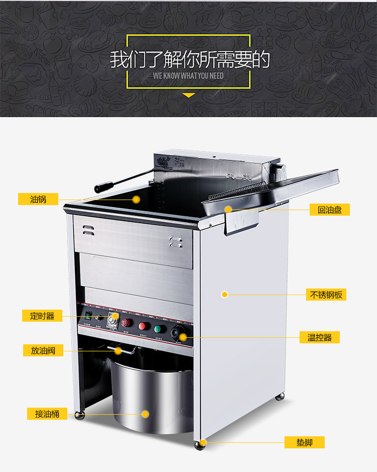 臺(tái)灣正品丸美立式油炸機(jī)煤氣MHEF-18F/23F燃?xì)馐缴逃糜驼ㄥ侂娬t