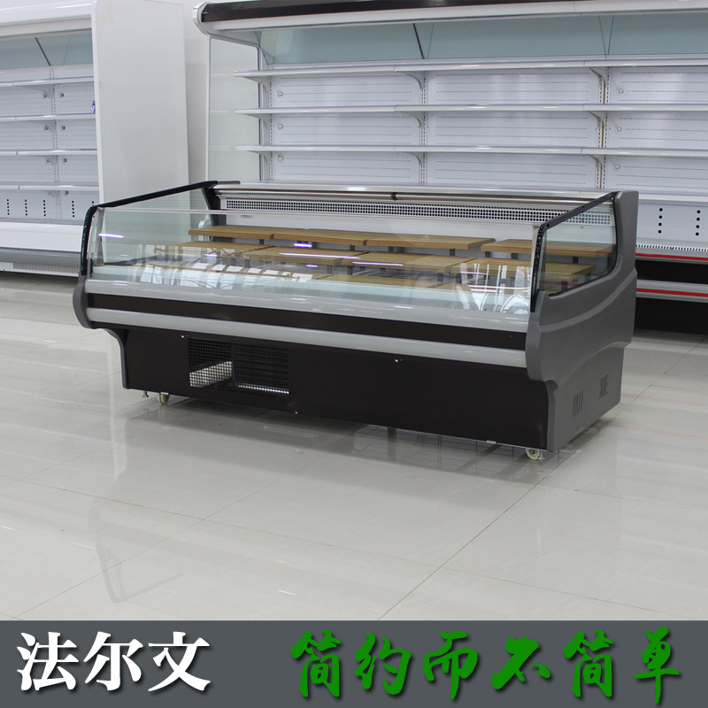 法爾文鮮肉柜生鮮肉冷鮮肉展示柜冷藏臥式壽司鹵菜保鮮柜風(fēng)冷商用