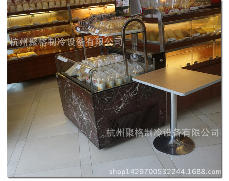 臥式商用敞開放式蛋糕柜冷藏保鮮熟食面包壽司西點(diǎn)甜品風(fēng)冷展示柜