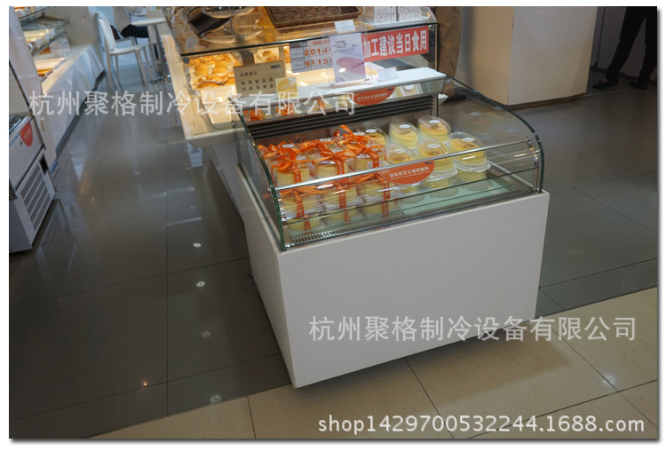 臥式商用敞開放式蛋糕柜冷藏保鮮熟食面包壽司西點(diǎn)甜品風(fēng)冷展示柜