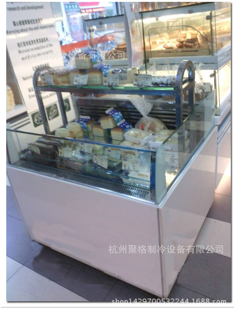 臥式商用敞開放式蛋糕柜冷藏保鮮熟食面包壽司西點(diǎn)甜品風(fēng)冷展示柜