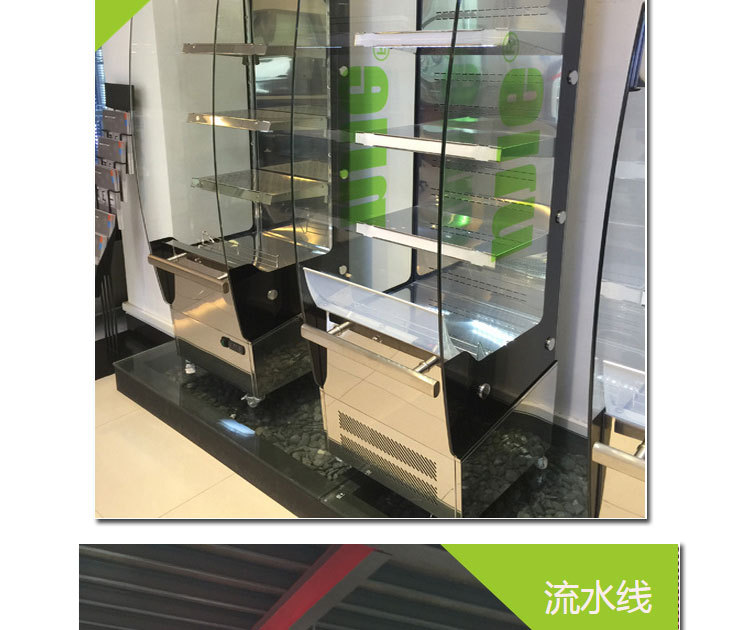 立式商用不銹鋼風(fēng)冷冷藏保鮮蛋糕面包水果壽司熟食點(diǎn)菜陳列展示柜