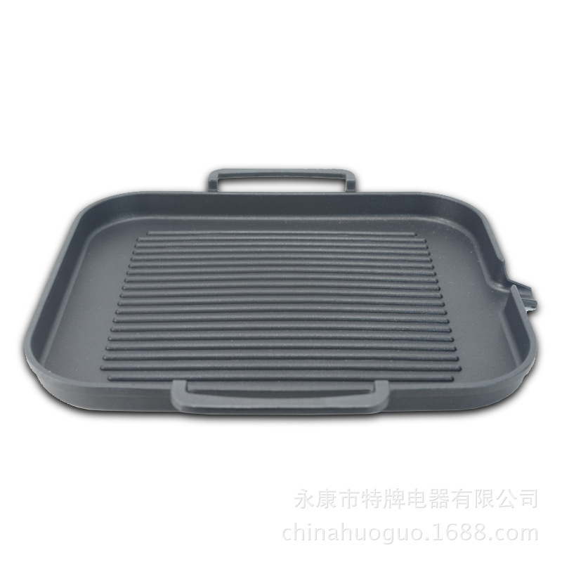 韓式電磁爐烤盤 不粘無(wú)煙烤肉 電烤盤 鐵板燒 燒烤盤家用商用包郵
