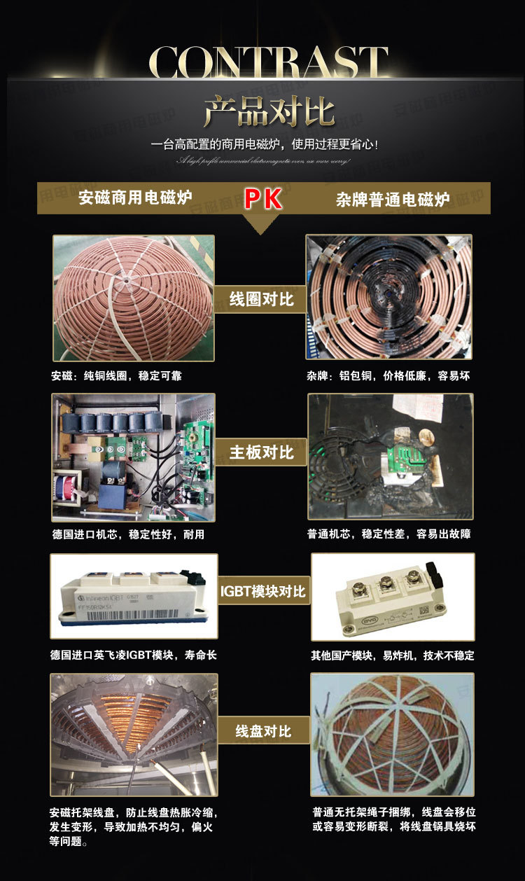 安磁商用電磁日式扒爐鐵板燒 西餐扒爐設(shè)備牛排 冷面煎鍋爐帶排風